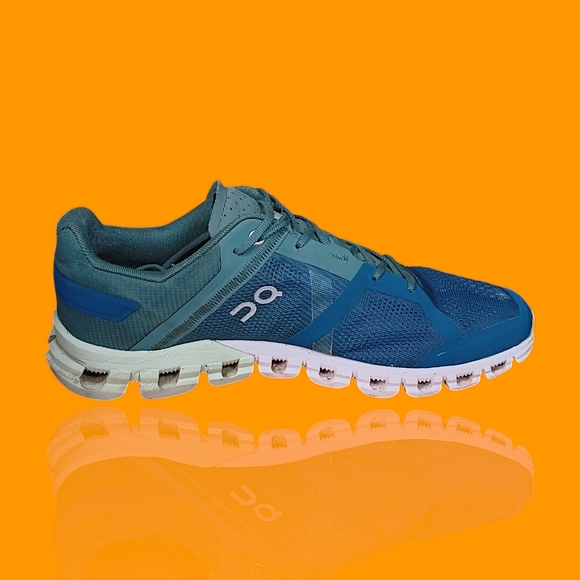 On Cloud Men's Cloudflow Men's Sea Blue Mesh Running  Sneakers Size 8 GUC - Picture 6 of 15
